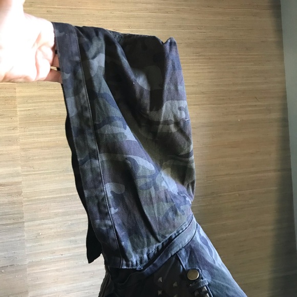 ZENANA Camouflage Print Jacket, Studded, Camo Jacket, Hooded, Zip-Up, 6 - Picture 4 of 15